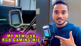 My New usb RGB Gaming Mic 🔥🔥  Fifin A6T usb Gaming Mic Unboxing and Review [upl. by Taryne]