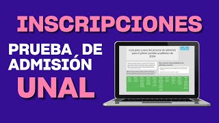 Cómo inscribirse a la prueba de admisión UNAL 2024  Tutorial completo y fácil [upl. by Ylas440]