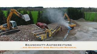 Bauschutt Recycling aus Bauschutt wird RecyclingMaterial [upl. by Siraj168]