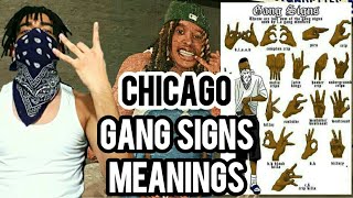 CHICAGO GANG SIGNS MEANINGS [upl. by Laurice]