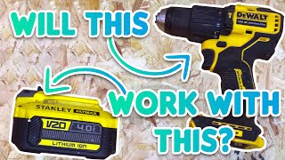 Do Stanley Fatmax Batteries Fit DeWALT amp Vice Versa [upl. by Nnep]