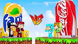 MILO ISLA de COCA COLA VS ISLA de FANTA 🌴 MINECRAFT [upl. by Atilek213]