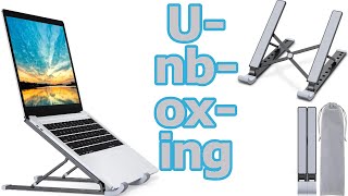 Babacom Laptop Ständer 9Stufen to go Unboxing Video [upl. by Ayit]