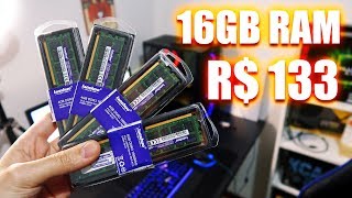 16GB RAM POR 133 REAIS MEMÓRIA DE SERVIDOR DA CHINA UNBOX E TESTE [upl. by Eytak943]