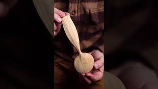 Hand carved wooden spoon [upl. by Yllim569]