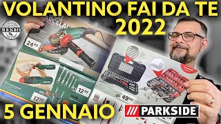 Volantino Parkside lidl fai da te 5 gennaio 2022 Dima spinatura smerigliatrice supporto trapano [upl. by Annoerb]