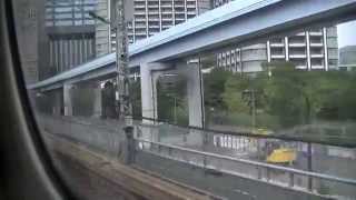 【東海道新幹線N700系】こだま648号右側車窓 新横浜～品川～東京 13 Aug 2014 [upl. by Bosch176]