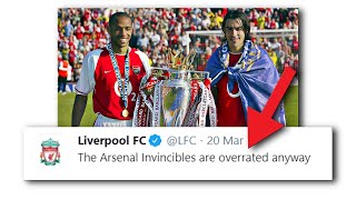 ARE THE ARSENAL INVINCIBLES OVERRATED [upl. by Ojybbob]