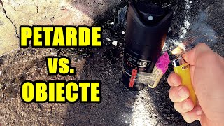 TESTEZ PETARDE PE OBIECTE SPRAY NUCA DE COCOS BERE ETC  Experiment Grigore Varlam [upl. by Bannerman638]