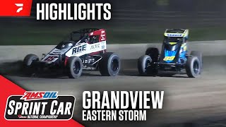 Jesse Hockett Classic  USAC Eastern Storm at Grandview Speedway 61124  Highlights [upl. by Hooker]