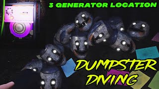 Dumpster Diving  All 3 Generators Location  Five Nights at Freddys Security Breach  FNAF [upl. by Ettenoj781]