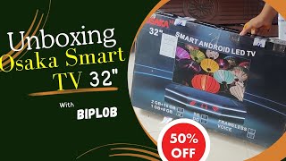 Osaka Smart TV 32quot Unboxing amp First Impression  Evaly  Biplob Rahman [upl. by Mohun372]