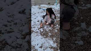 Watch what happen after the snow storm we got snow foryou [upl. by Aisaim]