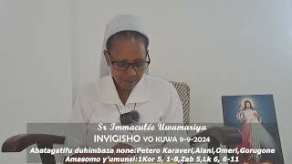 Inyigisho ya Sr Immaculée aragira ati INGESO MBI  Ijamabo ryo kuwa 9092024 [upl. by Zechariah]