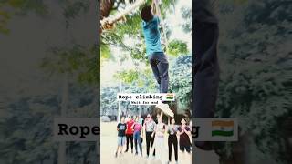 Rope climbing  Rassa chadne ka Sahi tarika rwr kushwaha running ytshorts viralvideo [upl. by Gladine]