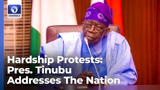 President Tinubu Addresses Nigerians Amid Protests [upl. by Durtschi]