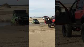 Jeep on Jeep Winch Rescue from Quicksand at Oregon Dunes National Recreation Area [upl. by Sheryle749]