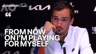 Medvedev Lack of Support Is Partly Because I Am Russian  Eurosport Tennis [upl. by Elicul]