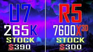 ULTRA 7 265K vs RYZEN 5 7600X3D  PC GAMES BENCHMARK TEST [upl. by Russell53]