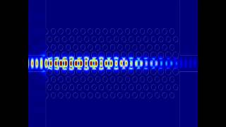 Light Propagation in a Photonic Crystal Waveguide Simulated in Lumerical MODE Solutions Propagator [upl. by Reeba]