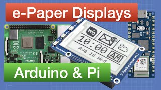 e Paper with Arduino and Raspberry Pi [upl. by Anoid]