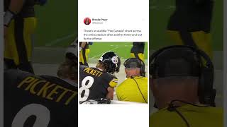 Steelers fans chant “Fire Matt Canada” 😳 steelers [upl. by Lewison197]