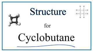 Structural Formula for Cyclobutane and molecular formula [upl. by Valenza]