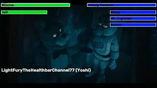 Five Nights at Freddys 2023 Restaurant Raid Scene with healthbars [upl. by Erdeid650]