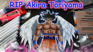 In memory of the creator of Dragon Ball RIP Akira Toriyama  Goku Fanart [upl. by Karlik]