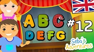 Canzone alfabeto in inglese per bambini imparare alfabeto inglese con canzone ABC Lezione 12 [upl. by Kilroy]