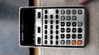 Casio Fx201 Calculator in Action [upl. by Huesman]