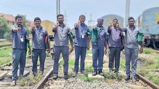 A day in the life of a Pointsman SouthernRailway Trains IndianRailways pointsman [upl. by Modesta]