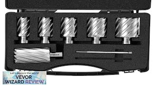 VEVOR Annular Cutter Set 6 pcs Weldon Shank Mag Drill Bits 1quot Review [upl. by Rehnberg466]