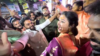 Inaya Sultana Teenmar Dance On Dasarath Pad Band With Her Boy Friend  Ameerpet Sandeep Yadav Bonalu [upl. by Enal]