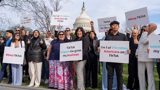 TikTok urges US users to call senators to vote no on TikTok ban [upl. by Fleischer532]