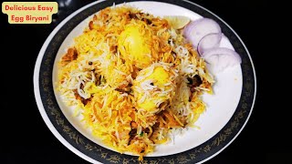 Egg Biryani Recipe  Anda Biryani  Egg Dum Biryani Recipe  बनाइए दमदार अंडा दम बिरयानी [upl. by Dulcle]