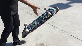 HOW TO PICK UP YOUR SKATEBOARD THE COOLEST WAY TUTORIAL [upl. by Ahsinuq918]