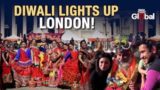 UK Diwali Celebration Dance Food and Culture at Trafalgar Square Diwali 2024 [upl. by Ainad659]