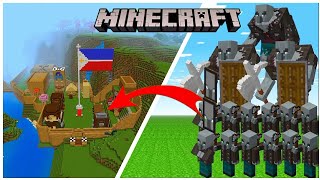 I ATTACK THE KING VINDICATORS IN MINECRAFT GAMEMODE MINECRAFT [upl. by Grof]