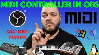 Control OBS with any Controller  MIDI Plugin  on Mac Windows Linux  Tutorial  include X32 amp WING [upl. by Navnod]