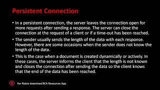 Persistent vs NonPersistent Connection Sem 5  MGU  Module 5  Computer Network  Malayalam [upl. by Minton599]