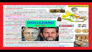 18 storia Roma DIOCLEZIANO  Tetrarchia riforma militare riforma fiscale Riassunto 2° superiore [upl. by Lenrad]