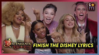 Finish the Disney Channel Lyrics Challenge with the Descendants The Rise of Red Cast [upl. by Nico]