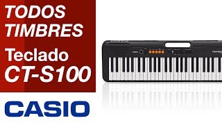 TIMBRES TECLADO CASIOTONE CTS100 CASIO [upl. by Nicole120]