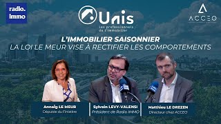 Limmobilier saisonnier la loi LE MEUR vise à rectifier les comportements [upl. by Yrrac]