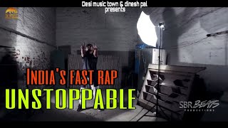 Indias fastest rap  unstoppable  akki rap king  sbr beatz  Desi Hip Hop official video 2021 [upl. by Elsinore]