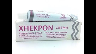 XHEKPON®  Crema reparadora colágeno áloe vera hidratante antiarrugas [upl. by Atteniuq]