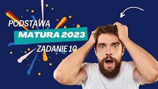 🔴 Matematyka  matura 2023 zad 10  poziom podstawowy [upl. by Asiel156]