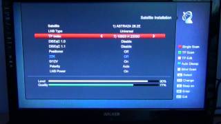 Amiko Mini HD SE  Manually Tune in Satellite Channel [upl. by Ian]