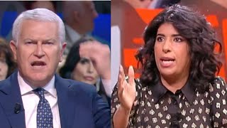 KARIMA MOUAL OFFENDE TUTTI GLI ITALIANI E BELPIETRO PERDE LE STAFFE [upl. by Celinka]